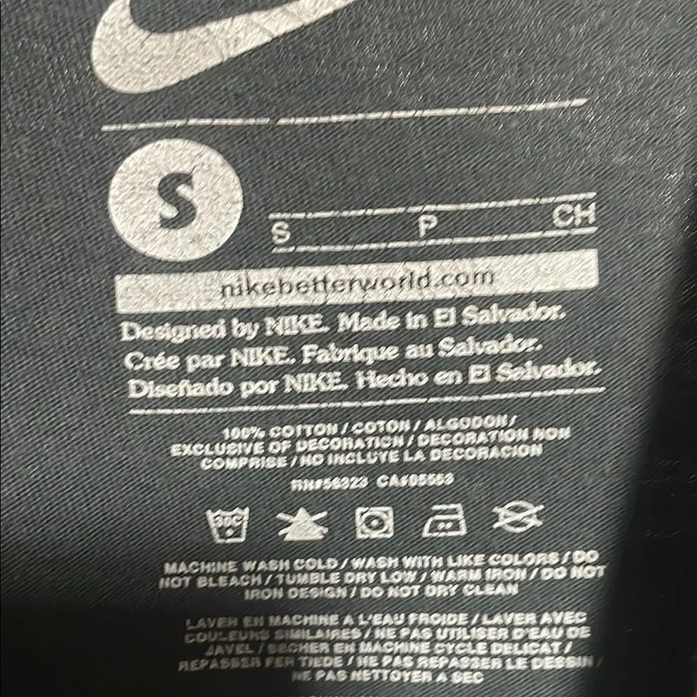 Nike Black and Green Short Sleeve Tee Bold Graphic